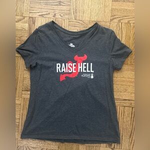 Women's New Jersey Devils Fanatics Heather 2023 Stanley Cup Playoffs T Shirt